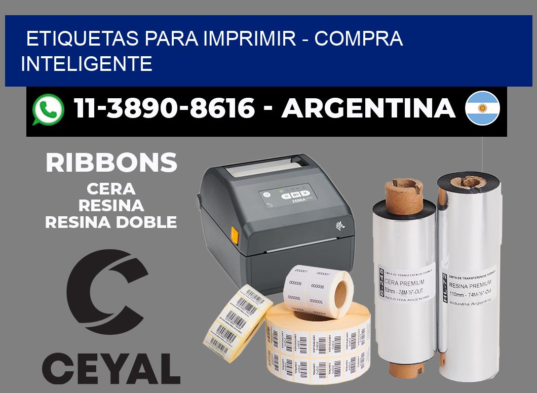 ETIQUETAS PARA IMPRIMIR - Compra inteligente