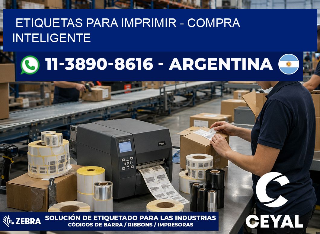 ETIQUETAS PARA IMPRIMIR – Compra inteligente