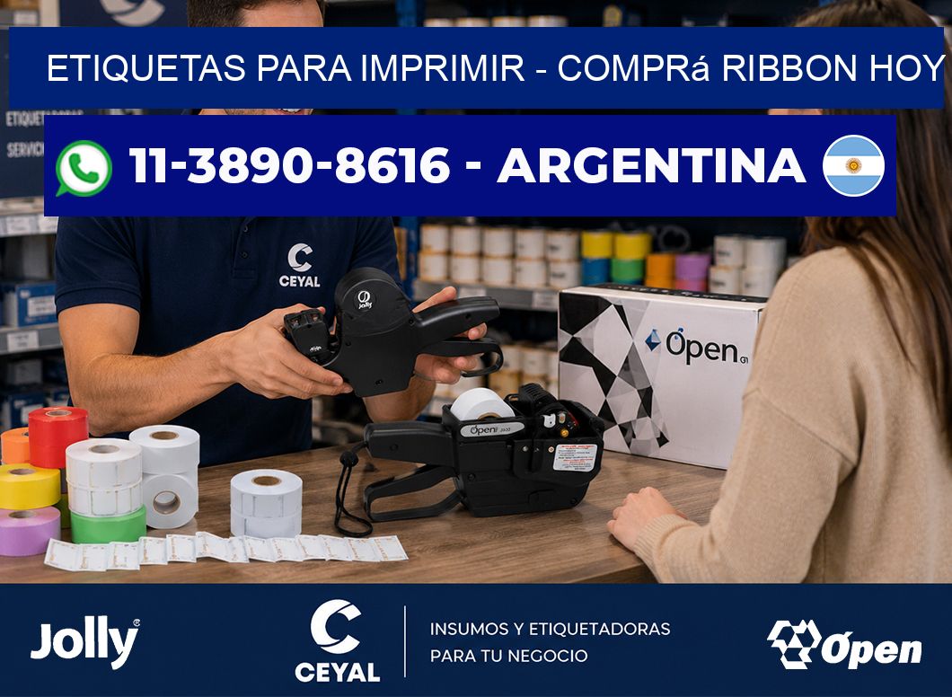 ETIQUETAS PARA IMPRIMIR - Comprá ribbon hoy