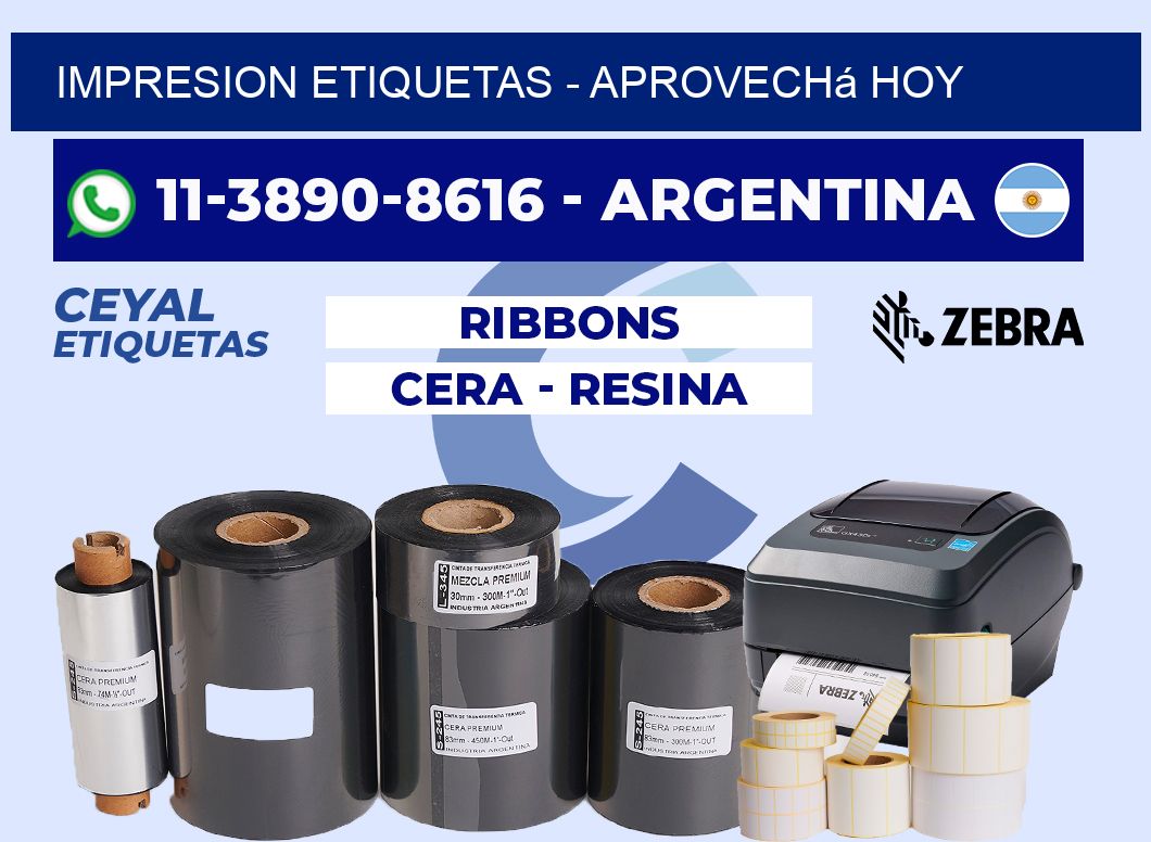 IMPRESION ETIQUETAS - Aprovechá hoy