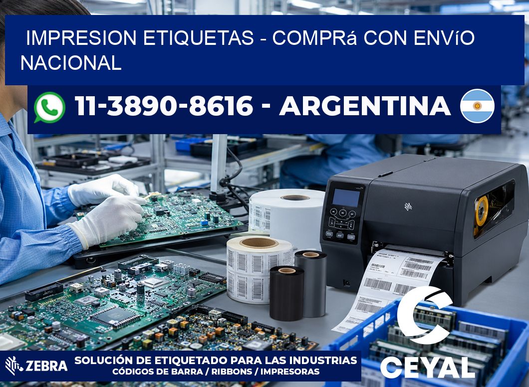 IMPRESION ETIQUETAS – Comprá con envío nacional