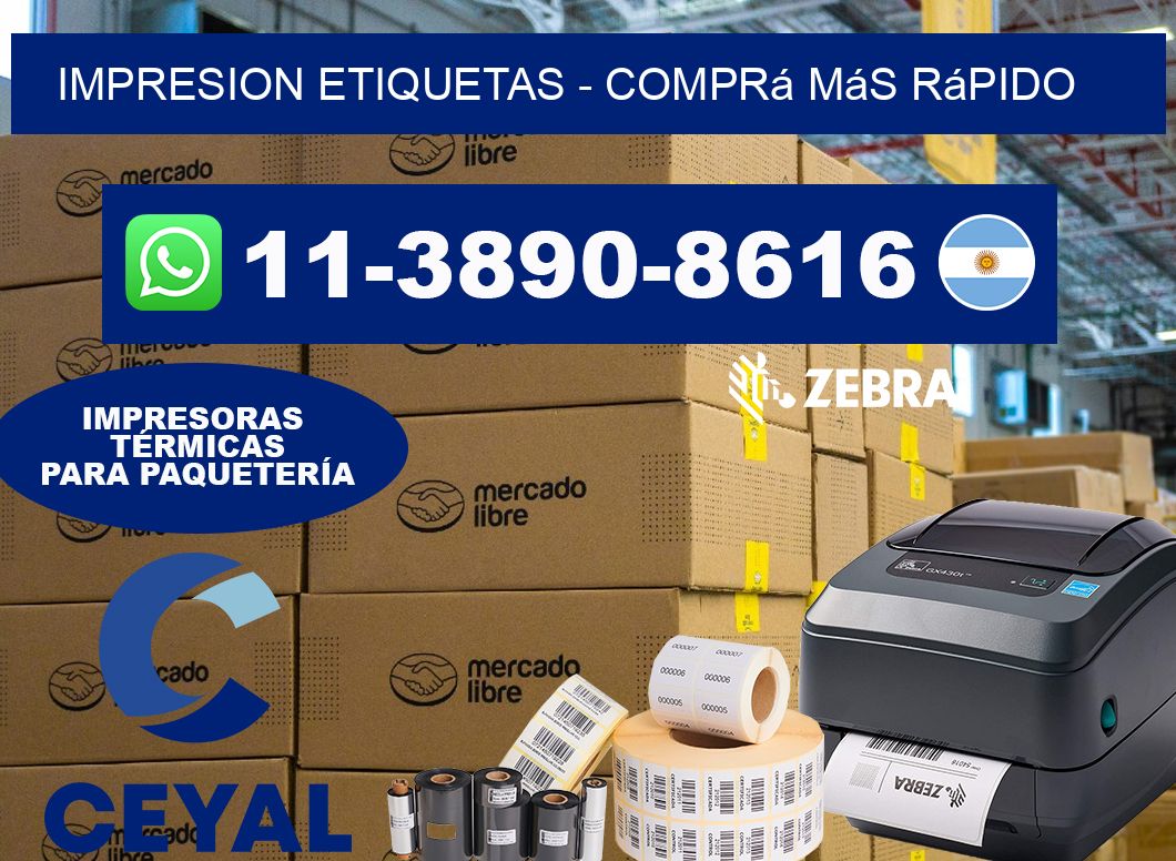 IMPRESION ETIQUETAS - Comprá más rápido