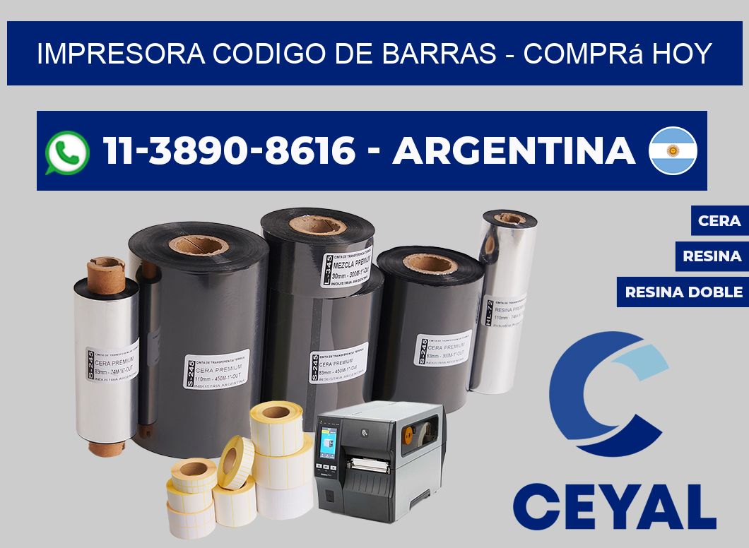 IMPRESORA CODIGO DE BARRAS - Comprá hoy