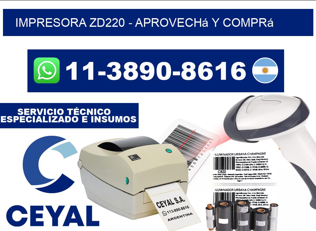 IMPRESORA ZD220 - Aprovechá y comprá