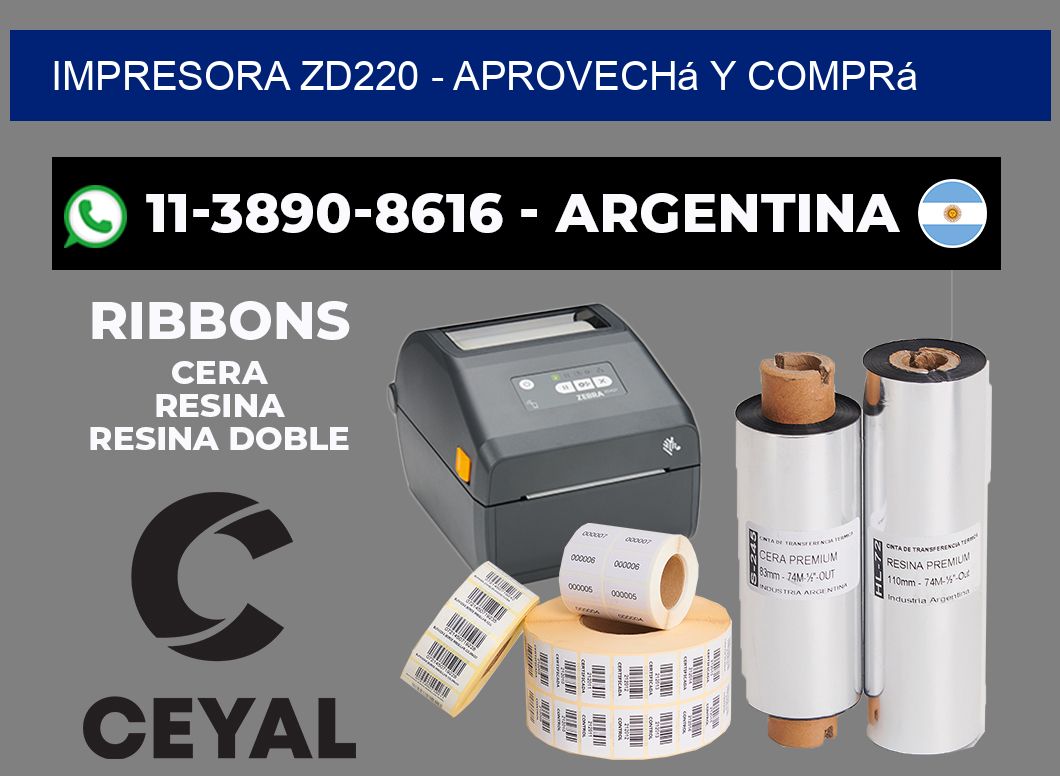 IMPRESORA ZD220 - Aprovechá y comprá