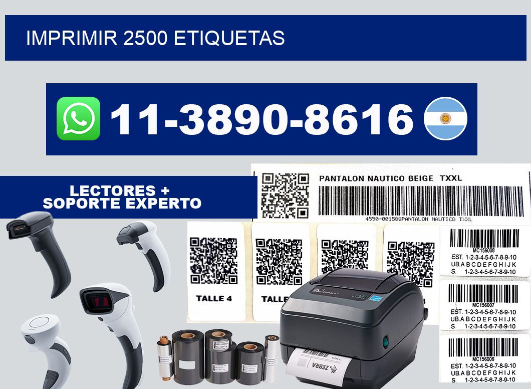 IMPRIMIR 2500 ETIQUETAS