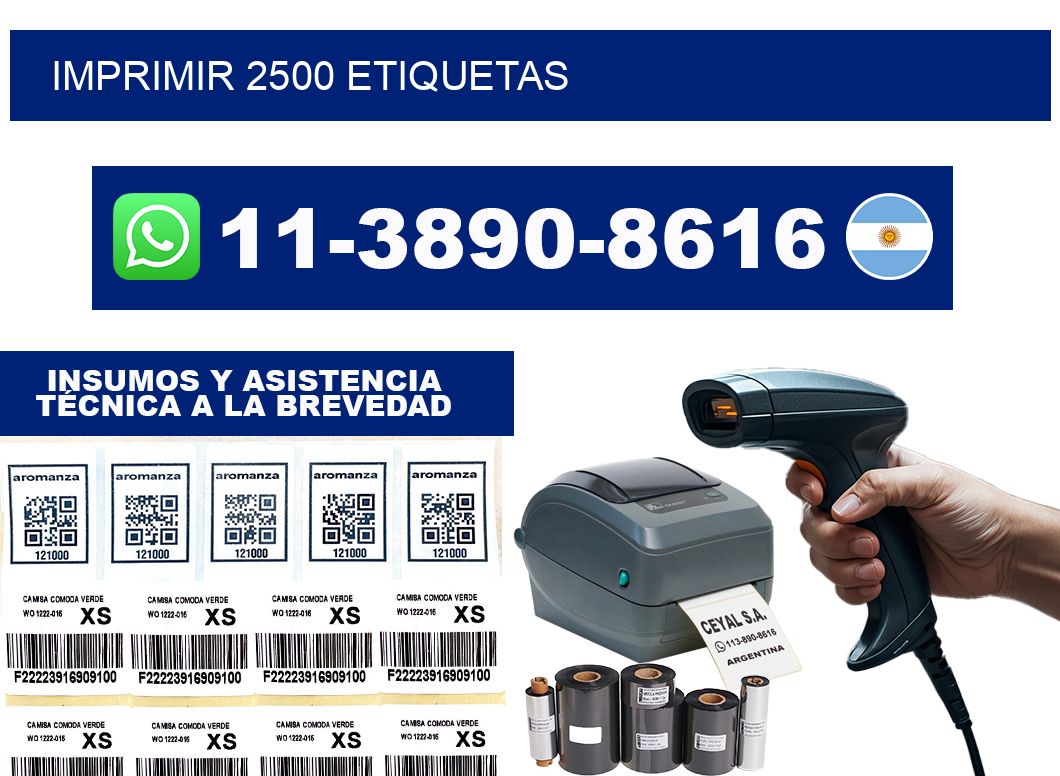 IMPRIMIR 2500 ETIQUETAS