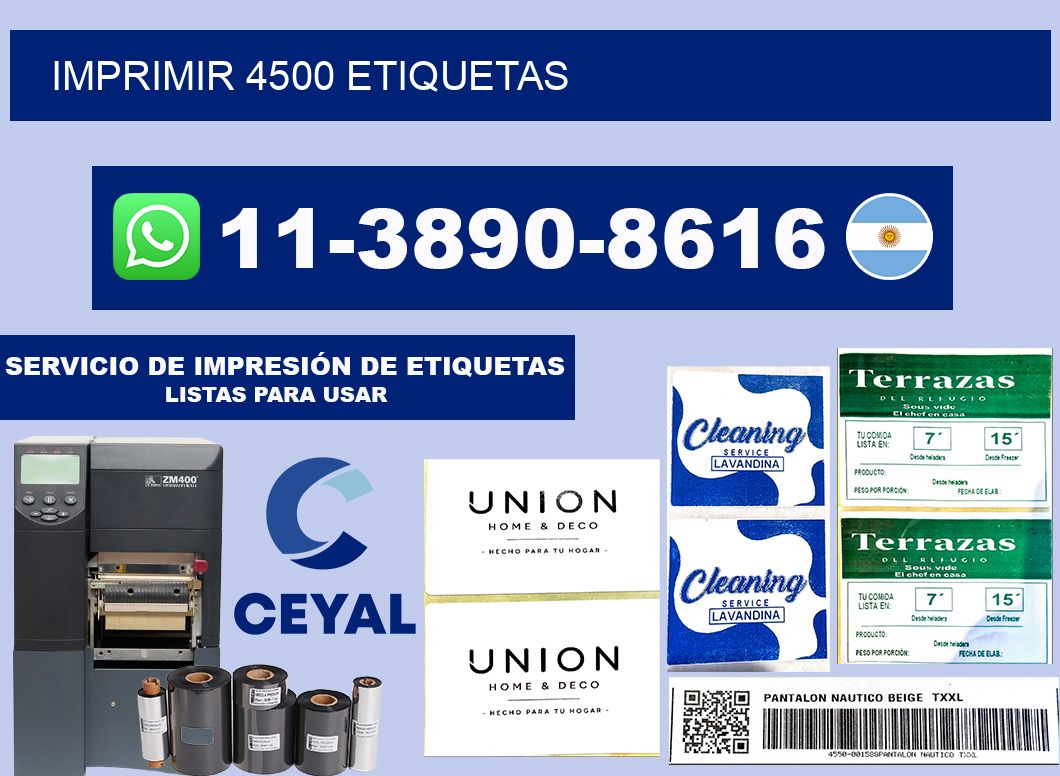 IMPRIMIR 4500 ETIQUETAS