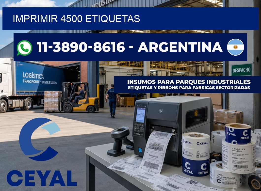 IMPRIMIR 4500 ETIQUETAS