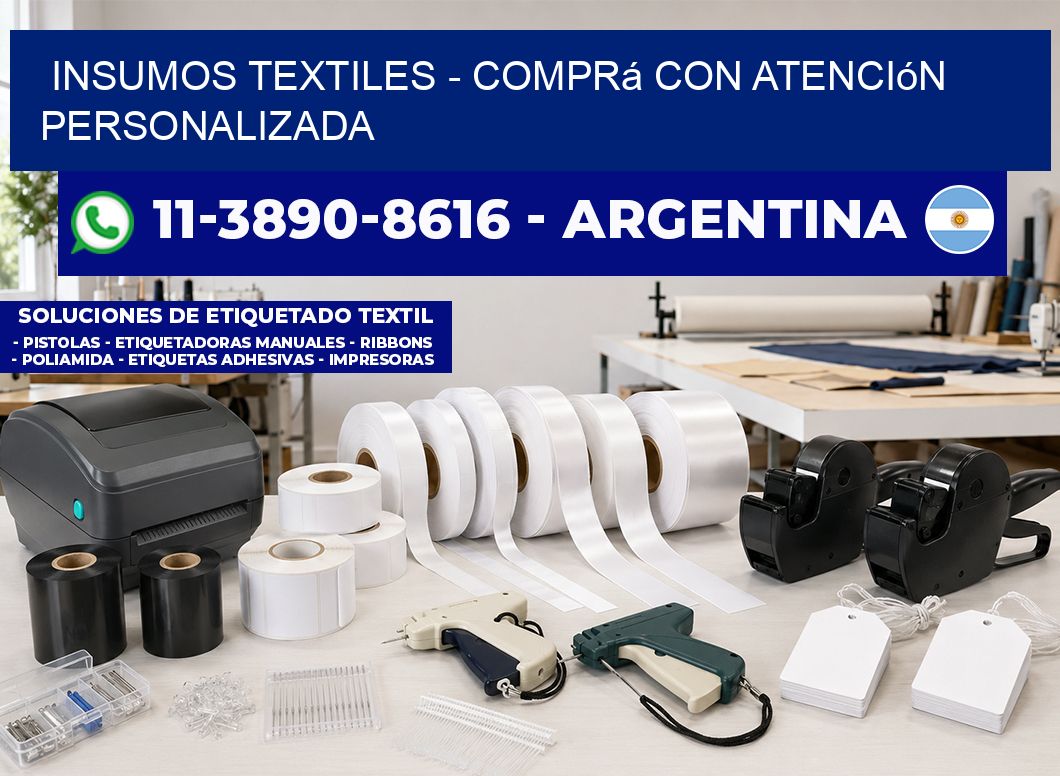 INSUMOS TEXTILES - Comprá con atención personalizada