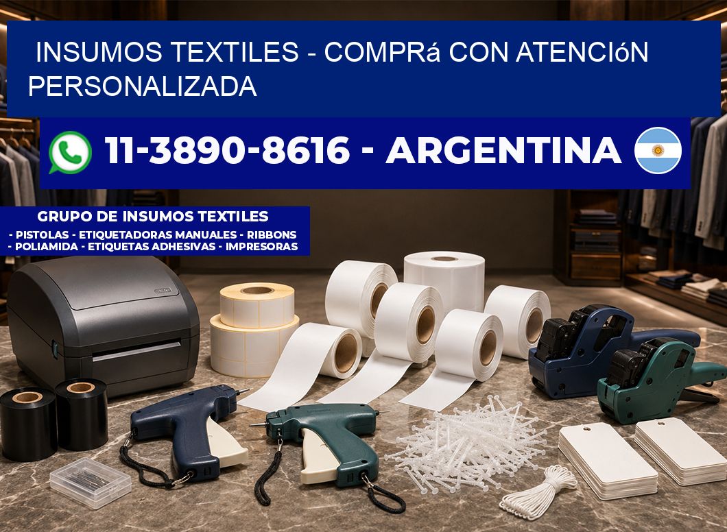 INSUMOS TEXTILES - Comprá con atención personalizada