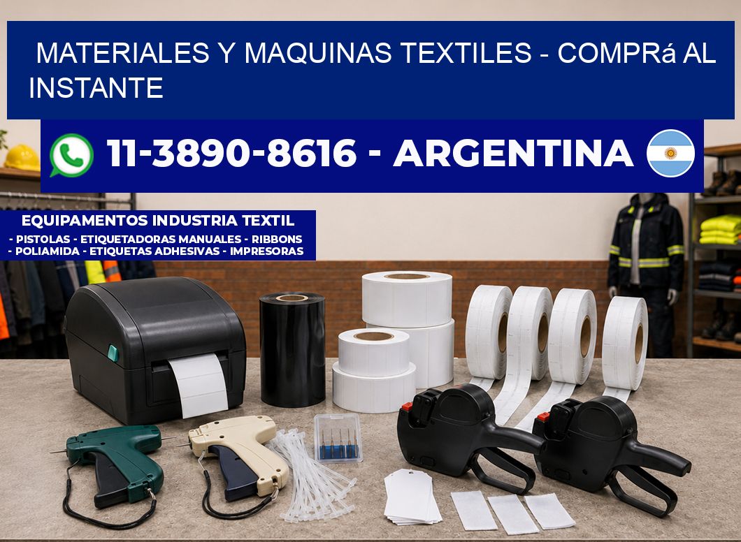 MATERIALES Y MAQUINAS TEXTILES – Comprá al instante