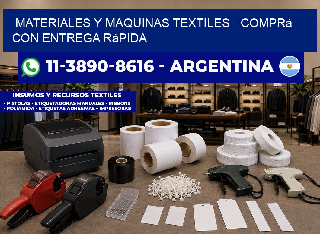 MATERIALES Y MAQUINAS TEXTILES - Comprá con entrega rápida