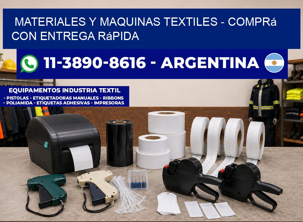 MATERIALES Y MAQUINAS TEXTILES - Comprá con entrega rápida