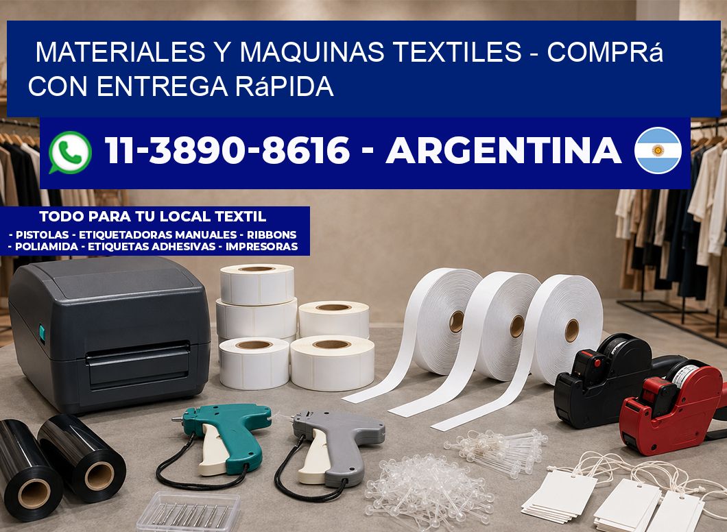 MATERIALES Y MAQUINAS TEXTILES - Comprá con entrega rápida