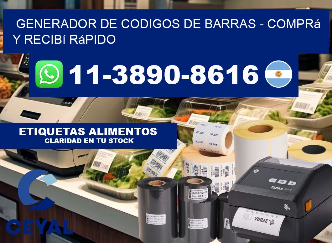generador de codigos de barras - Comprá y recibí rápido