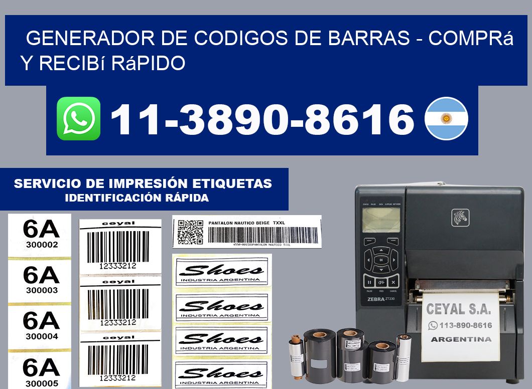 generador de codigos de barras - Comprá y recibí rápido
