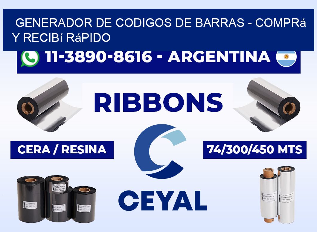 generador de codigos de barras - Comprá y recibí rápido