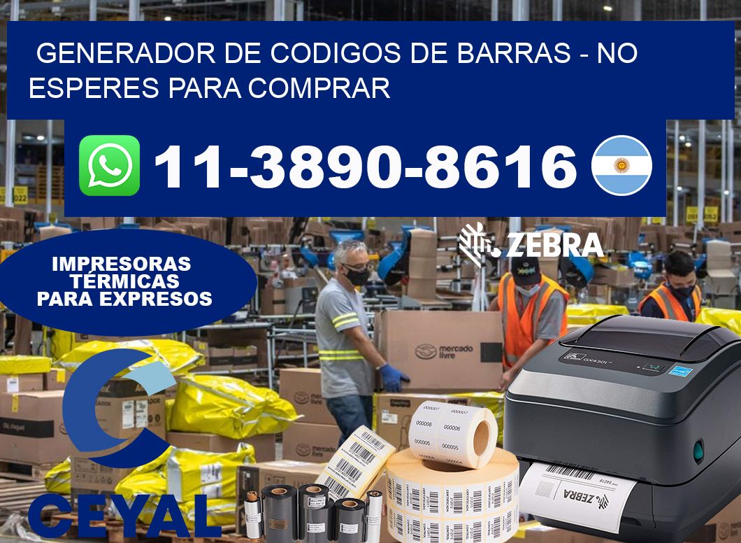 generador de codigos de barras - No esperes para comprar