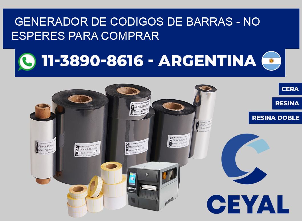 generador de codigos de barras - No esperes para comprar