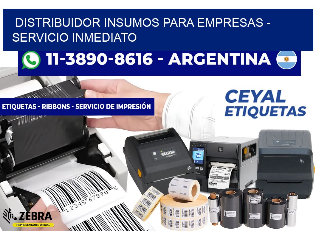 DISTRIBUIDOR INSUMOS PARA EMPRESAS - Servicio inmediato