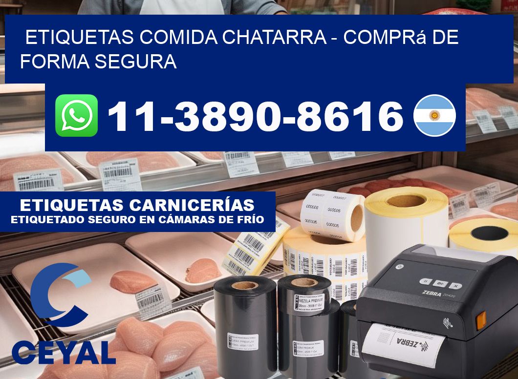 ETIQUETAS COMIDA CHATARRA - Comprá de forma segura