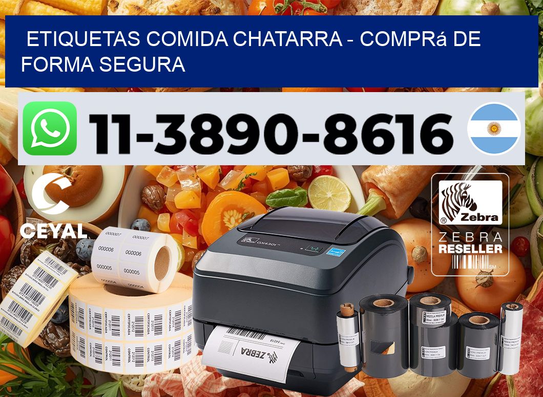 ETIQUETAS COMIDA CHATARRA - Comprá de forma segura