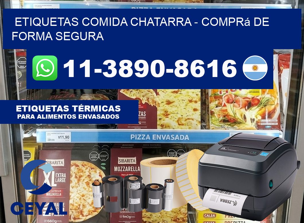 ETIQUETAS COMIDA CHATARRA - Comprá de forma segura
