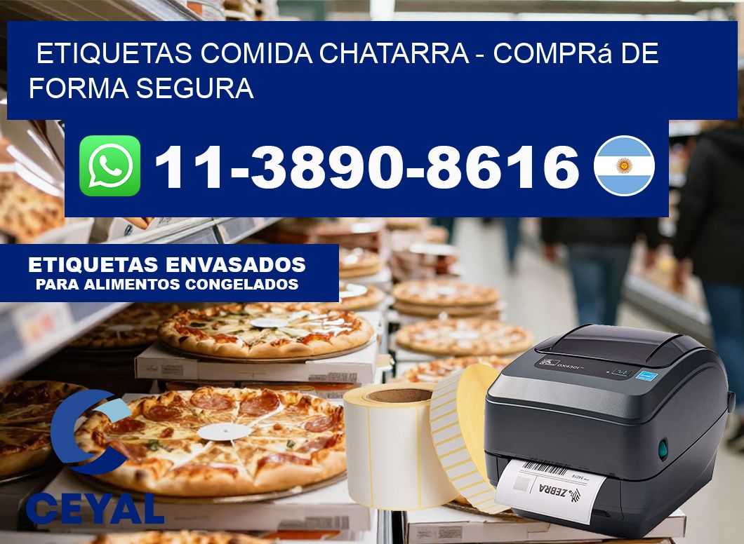 ETIQUETAS COMIDA CHATARRA – Comprá de forma segura