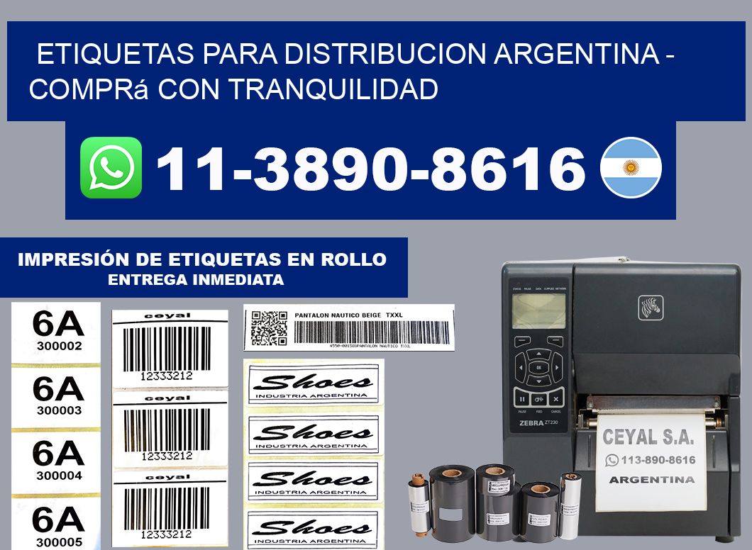 ETIQUETAS PARA DISTRIBUCION ARGENTINA - Comprá con tranquilidad