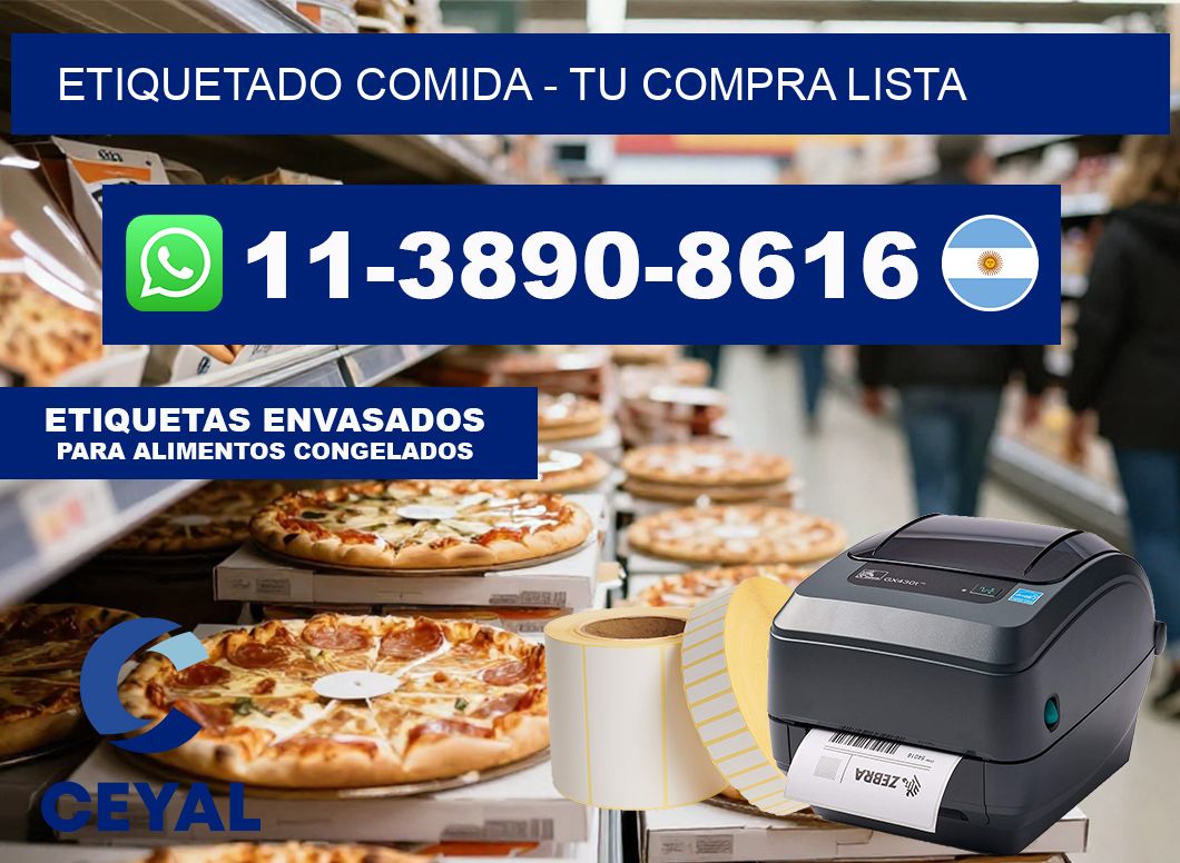 Etiquetado comida - Tu compra lista