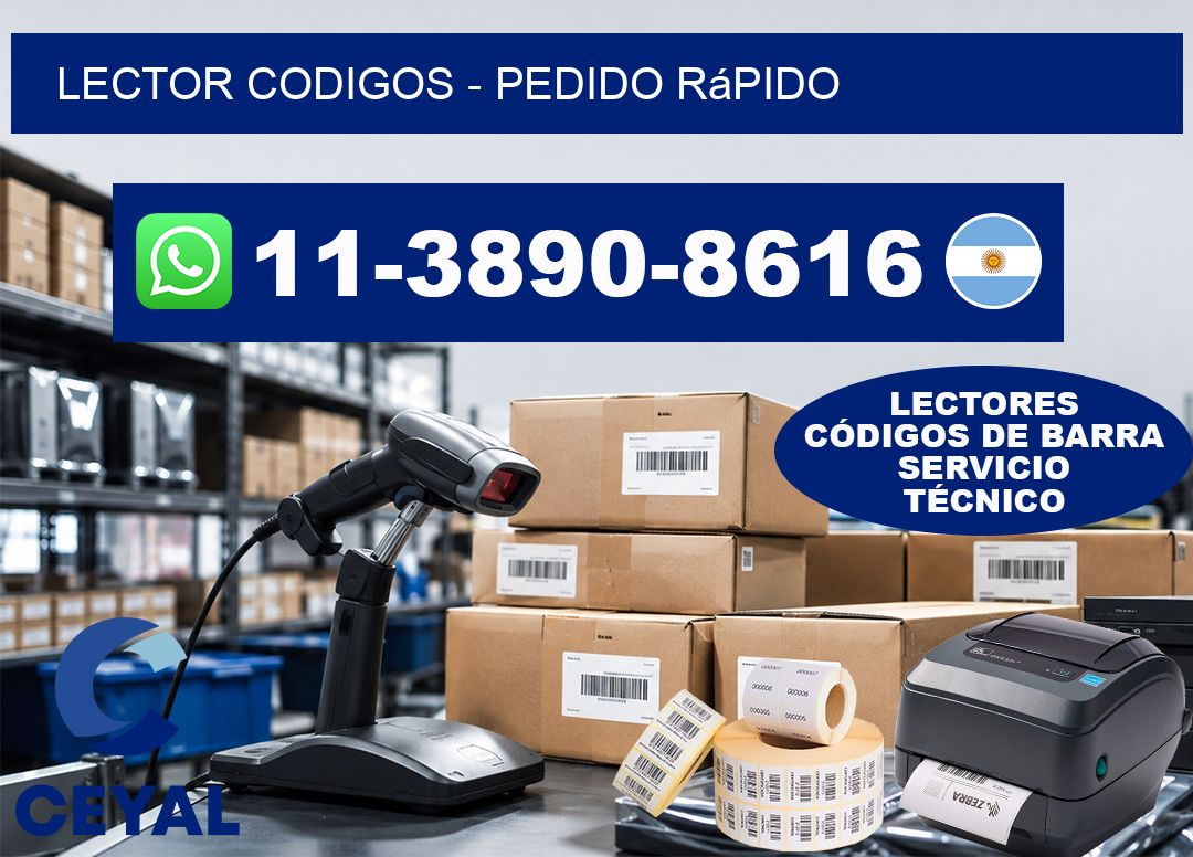 LECTOR CODIGOS - Pedido rápido