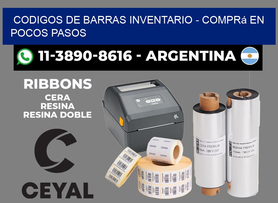 codigos de barras inventario - Comprá en pocos pasos
