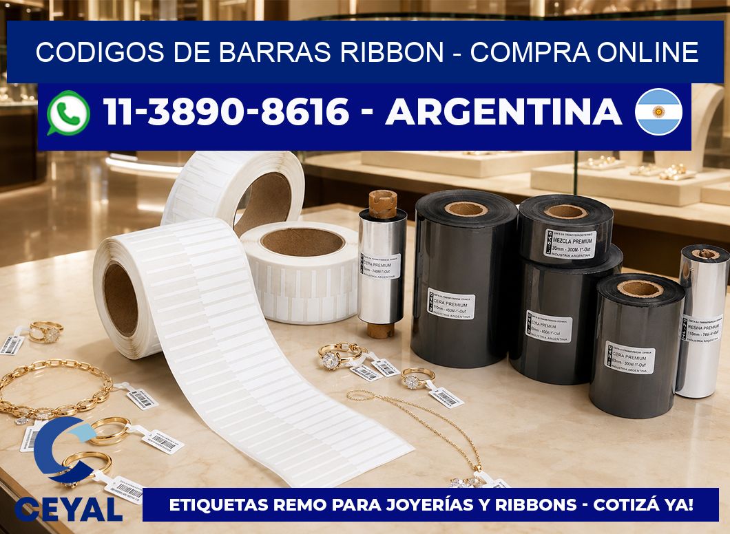 codigos de barras ribbon - compra online