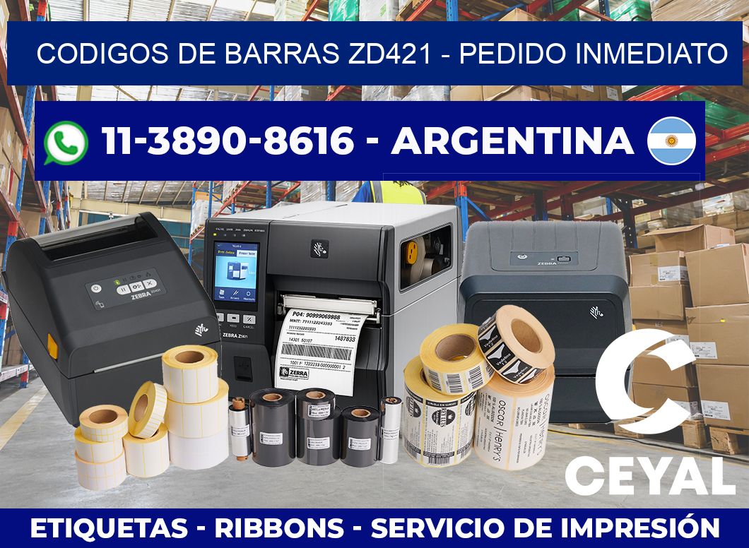 codigos de barras zd421 – Pedido inmediato