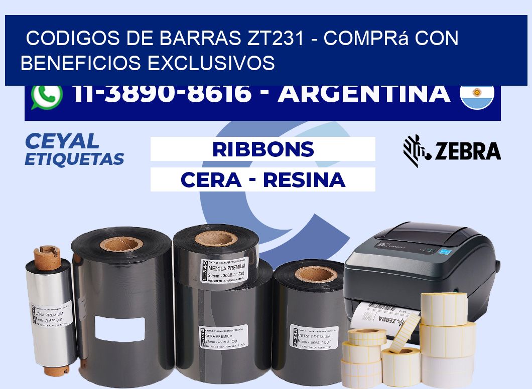 codigos de barras zt231 - Comprá con beneficios exclusivos