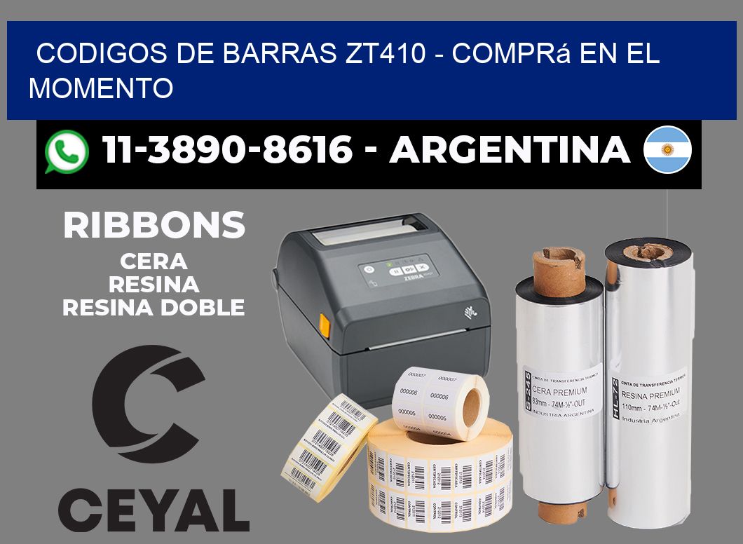 codigos de barras zt410 - Comprá en el momento