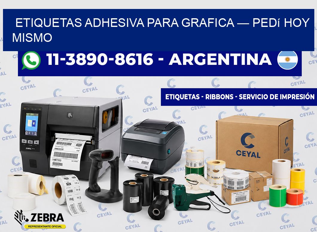 etiquetas adhesiva para grafica — Pedí hoy mismo