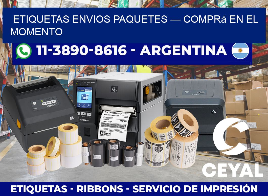 etiquetas envios paquetes — Comprá en el momento