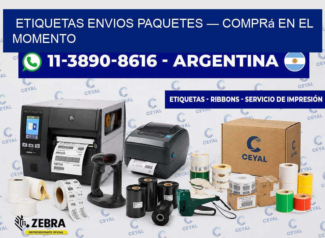 etiquetas envios paquetes — Comprá en el momento
