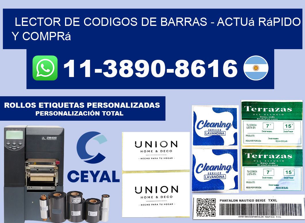 lector de codigos de barras - Actuá rápido y comprá