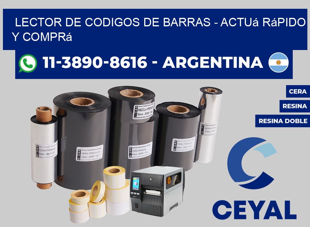 lector de codigos de barras - Actuá rápido y comprá